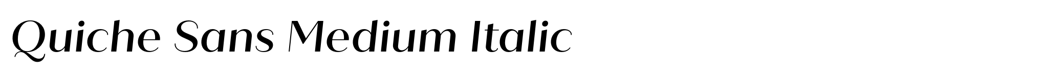 Quiche Sans Medium Italic image